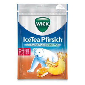 Wick, Wick IceTea Pfirsich ohne Zucker 72g, Wick IceTea Pfirsich
