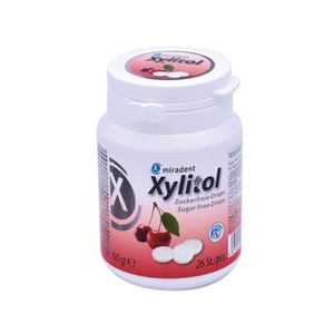 Hager Pharma GmbH, miradent Xylitol zuckerfreie Drops, Kirsche
