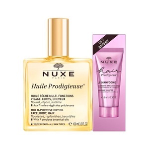 Nuxe, Set Unisex Set, Nuxe Huile Prodigieuse® + Nuxe Hair Prodigieux Glanz-Shampoo