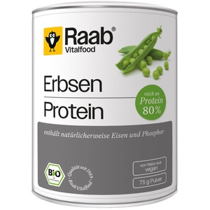 Raab Vitalfood, Raab Vitalfood Bio Erbsenprotein - 75 g, Raab Erbsen Protein Bio Dose (75g)