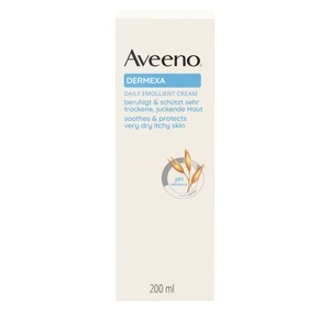 Aveeno, Aveeno Dermexa Emollientien Creme (200ml), Aveeno® Dermexa Feuchtigkeitsspendende Emollientien Creme für trockene Haut