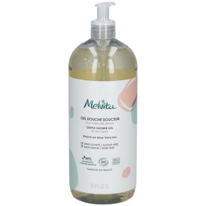 Melvita, Melvita Essentiels Sanftes Duschgel Aloe Vera 1L, Melvita Gel-Spülung Großformat