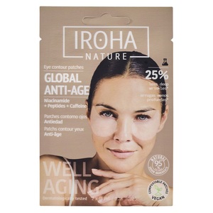 Iroha, Iroha Nature - Global Eye Care Patches, Iroha Nature Globale Augenpflegepflaster auf Niacinamidbasis