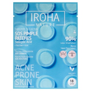 Iroha, Iroha Nature - SOS Pimple Patches, IROHA Nature SOS Patches gegen Hautunreinheiten (18 Stk)