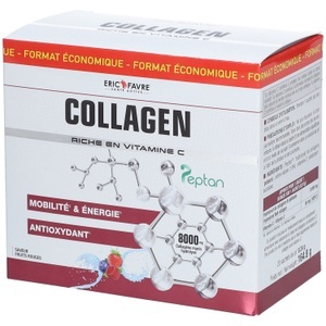 LES 3 CHENES, Eric Favre Collagen Peptan Pulver - Hydrolysiertes Meereskollagen, angereichert mit Vitamin C, Eric Favre Collagen Peptan Pulver - Hydrolysiertes Meereskollagen, angereichert mit Vitamin C