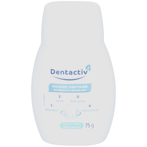 Gilbert, Gilbert Dentactiv 4 Zahnpulver mit Natriumbicarbonat & Bromelain