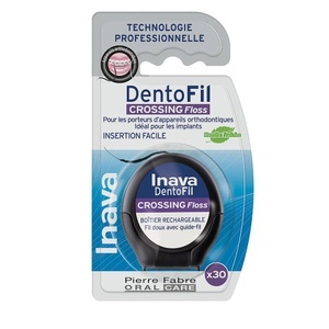 PIERRE FABRE MEDICAMENT, Dentofil Crossing Floss: Zahnseide für ortho-Spangen oder Implantate, Dentofil Crossing Floss: Zahnseide für ortho-Spangen oder Implantate