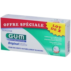 SUNSTAR FRANCE, Gum® Original weiße Zahnpasta, GUM® Original White Zahnpasta