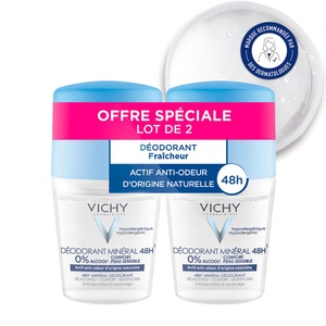 Vichy, Vichy - 2er-Set Deodorants Mineral 48h - 2 x 50 ml, Vichy DEODORANT ROLL-ON