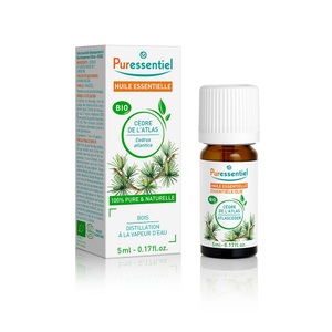 Puressentiel, Puressentiel mit 1 ätherischen Öl Bio Atlas Cedar, Puressentiel Atlaszeder Ätherisches Öl Bio (5ml)