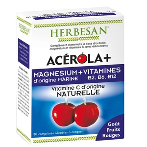Super Diet, HERBESAN® Acérola + Magnésium Marin + Vitamine B, HERBESAN® Acérola + Magnésium Marin + Vitamine B