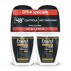 Cooper, EtiaXil Déodorant Men Antitranspirant Contrôle 48 H Roll'on, Roll'on déodorant antitranspi, EtiaXil Deodorant Men Antitranspirant Control 48h Roll-On