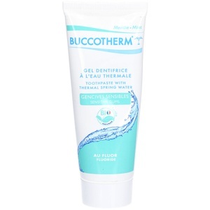 Buccotherm, Buccotherm Zahngel Sensitiv Zahnfleisch BIO (mit Fluor) (75 ml), Buccotherm Thermalwasser Zahngel Empfindliches Zahnfleisch Mit Fluor Bio