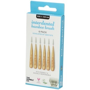 THE HUMBLE CO., HUMBLE BROSS INTERD 0.6MM BAMBOU 6, The Humble Co. Humble Interdentalbürste® Bambus Größe 3 - 0,6 mm