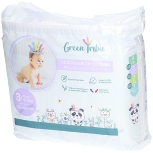 LABORATOIRES SICOBEL, Green Tribu Baby Öko-Windeln Mini Größe 3, Green Tribu Baby Öko-Windeln Mini Größe 3