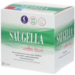 Viatris Sante (F), Saugella Cotton Touch Damenbinden Nacht, Saugella Cotton Touch Damenbinden Nacht
