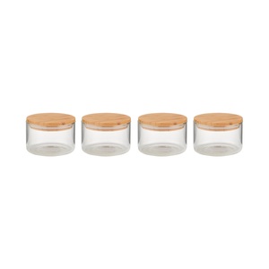 Butlers, WOODLOCK 4x Vorratsglas 550ml, 