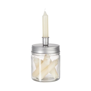 Butlers, LITTLE LIGHT Kerzenhalter & Kerzen-Set salbei, 