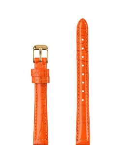 Jowissa, Jowissa Leder Uhrband Glanz Kroko E3.1469.S Orange / Gold, Leder Uhrband Glanz E3.1469.S