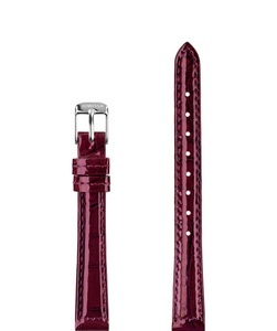 Jowissa, Jowissa Leder Uhrband Glanz Kroko E3.1460.S Rot / Silber, Leder Uhrband Glanz E3.1460.S