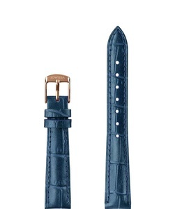 Jowissa, Jowissa Perlkroko Leder Uhrband E3.1448.M Blau / Rosa, Leder Uhrband E3.1448.M
