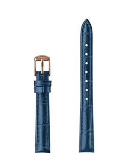 Jowissa, Jowissa Perlkroko Leder Uhrband E3.1448.S Blau / Rosa, Leder Uhrband E3.1448.S