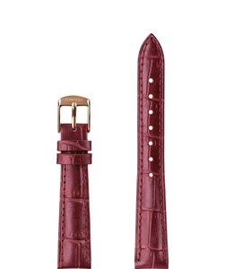 Jowissa, Jowissa Perlkroko Leder Uhrband E3.1486.M Red / Rose, Leder Uhrband E3.1486.M