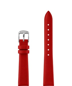 Jowissa, Jowissa Mattes Leder Uhrband E3.1476.M Rot / Silber, Mattes Leder Uhrband E3.1476.M