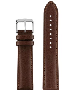 Jowissa, Jowissa Leder Uhrband E3.1364 Braun / Silber, Leder Uhrband E3.1364