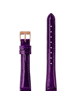 Jowissa, Jowissa Leder Uhrband Glanz Kroko E3.1473.M Violett / Rosa, Leder Uhrband Glanz E3.1473.M