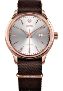 Jowissa, Jowissa Tiro Schweizer Herrenuhr J4.245.L Silber / Braun / Rosa, Tiro Schweizer Herrenuhr J4.245.L