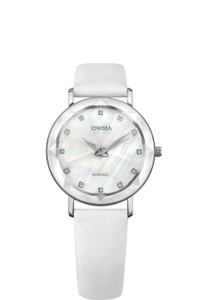Jowissa, Jowissa Facet Schweizer Damenuhr J5.603.M Weiss / Silber, Facet Schweizer Damenuhr J5.603.M