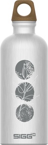 SIGG, Trinkflasche Unisex Hellgrau 0.60L, Sigg Design Traveller - Trinkflasche MyPlanet Path 600 ml