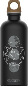 SIGG, Trinkflasche Unisex Black 0.60L, Trinkflasche Traveller MyPlanet Direction 0.6 L