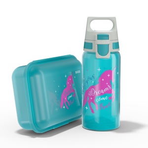 SIGG, Set VIVA Kids Lunchbox Unicorn, Kinder Trinkflasche VIVA Lunchbox Set Unicorn