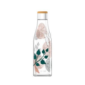 SIGG, Metis Sumatra Glas 600 ml Trinkflasche, Trinkflasche Metis Sumatra Sumatra Birds 0.6 L