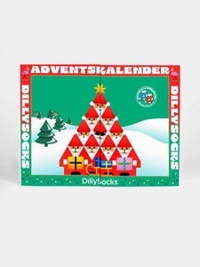 DillySocks, - Socken-Adventskalender mit 24 Paar Socken, - Socken-Adventskalender mit 24 Paar Socken