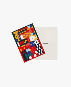 DillySocks, - Geschenkverpackung in Rot mit Weihnachten Motiv/Muster, - Geschenkverpackung in Rot mit Weihnachten Motiv/Muster