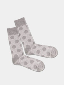 DillySocks, Concrete Line - Socken in grau - Dilly Socks, - Socken in Grau mit Punkte Motiv/Muster