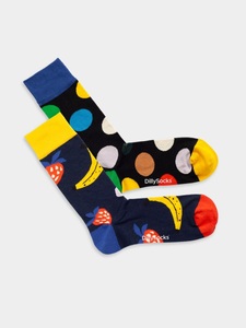 DillySocks, - Socken-Sets in Bunt mit Essen Motiv/Muster