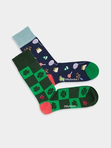 DillySocks, - Socken-Sets in Bunt mit Essen Geometrisch Motiv/Muster