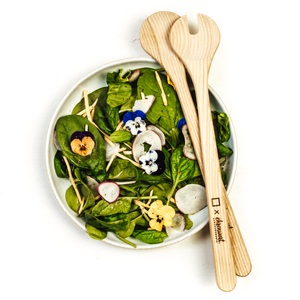 undefined, Salatbesteck aus Bregenzerwälder Kernesche, Salatbesteck aus Bregenzerwälder Kernesche
