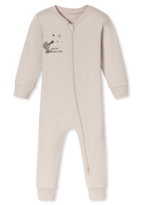 Schiesser, Strampler lang Teddybär beige-meliert - Baby 92/98