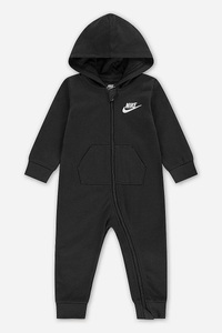 NIKE, Nike Futura Baby Jumpsuit - Black + White 0-3m