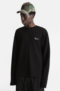 PEGADOR, Pegador Signar Langarmshirt mit Waffelstruktur - Black L Herren