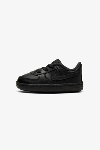 NIKE, Nike Force 1 Baby Sneaker | Black | Baby | EU19.5, Nike Force 1 Baby Sneaker - Black EU19.5