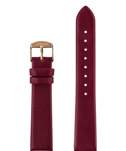 Jowissa, Jowissa Mattes Leder Uhrband E3.1459.L Red / Rose, Mattes Leder Uhrband E3.1459.L