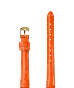 Jowissa, Jowissa Leder Uhrband Glanz Kroko E3.1469.S Orange / Gold, Leder Uhrband Glanz Kroko E3.1469.S