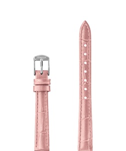 Jowissa, Jowissa Perlkroko Leder Uhrband E3.1477.S Rosa / Silber, Leder Uhrband E3.1477.S