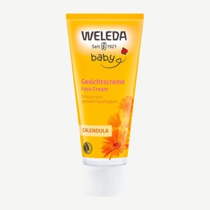 Weleda, Weleda Calendula Crème Visage, Weleda Baby Gesichtscreme Calendula - pflegt & schützt empfindliche Babyhaut, spendet Feuchtigkeit